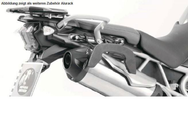 Afbeeldingen van C-Bow tasdragers zwart Hepco&Becker Triumph TIGER 800 XC / XCX / XCA  '15-17