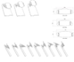 Afbeeldingen van Opzetruit licht getint model Clip-On Puig (klemmen) 325x102mm