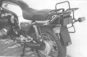 Toon details van Kofferrek chroom Hepco & Becker Honda CB750/900FA/FB / CB1100F Afbeeldingen van Kofferrek chroom Hepco & Becker Honda CB750/900FA/FB / CB1100F
