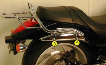 Toon details van Topdrager chroom Hepco&Becker Suzuki M1800R Intruder '06- Afbeeldingen van Topdrager chroom Hepco&Becker Suzuki M1800R Intruder '06-