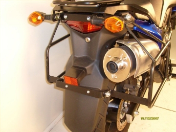 Toon details van Kofferrek zwart Lock-it Hepco & Becker Suzuki DL650 '04-'11 Afbeeldingen van Kofferrek zwart Lock-it Hepco & Becker Suzuki DL650 '04-'11