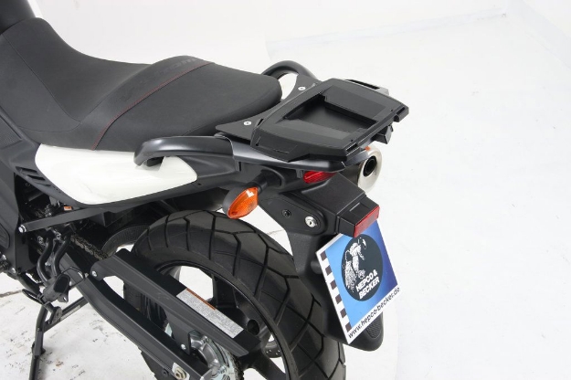 Afbeeldingen van Topdrager zwart Alurack Hepco&Becker Suzuki DL650 '12-16