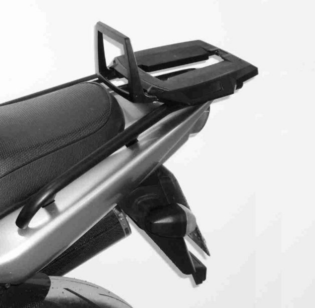 Afbeeldingen van Topdrager zwart Alurack Hepco&Becker Yamaha FZS1000 2001-2005
