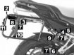 Afbeeldingen van Kofferrek zwart Hepco&Becker Lock-it Yamaha FZ6 / Fazer '07-09