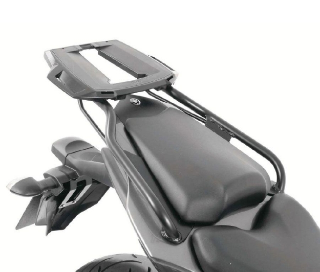 Afbeeldingen van Topdrager zwart Alurack Hepco&Becker Yamaha FZ8 Fazer 2010-