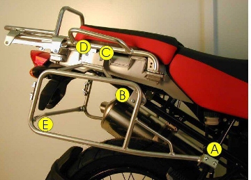 Toon details van Topdrager zilver Hepco & Becker BMW R1200GS ADVENTURE '06-'13 Afbeeldingen van Topdrager zilver Hepco & Becker BMW R1200GS ADVENTURE '06-'13