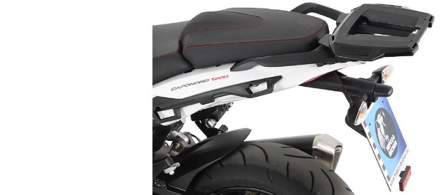 Afbeeldingen van Topdrager zwart Alurack Hepco&Becker Aprilia Caponord 1200 '13-16