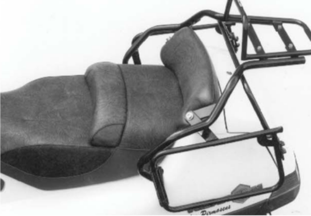 Afbeeldingen van Kofferrek zwart Hepco&Becker Piaggio Hexagon '94-'03