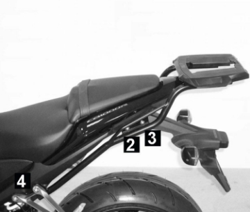 Toon details van Topdrager zwart Alurack Hepco&Becker Honda CB1000R '08- Afbeeldingen van Topdrager zwart Alurack Hepco&Becker Honda CB1000R '08-