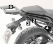 Afbeeldingen van Topdrager zwart Alurack Hepco&Becker Honda CB600F '11-