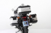 Afbeeldingen van Kofferset Hepco&Becker 'Cutout' met RVS rek en Xplorer BLACK koffers Suzuki DL650 V-Strom 2012-2016
