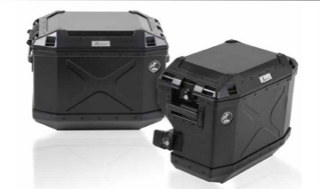 Toon details van Kofferset Hepco&Becker 'Cutout' met RVS rek en Xplorer BLACK koffers BMW R1200GS LC Adventure '14- Afbeeldingen van Kofferset Hepco&Becker 'Cutout' met RVS rek en Xplorer BLACK koffers BMW R1200GS LC Adventure '14-