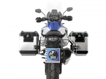 Toon details van Kofferset Hepco&Becker 'Cutout' met RVS rek en Xplorer koffers KTM 1290 Super Adventure 2016- Afbeeldingen van Kofferset Hepco&Becker 'Cutout' met RVS rek en Xplorer koffers KTM 1290 Super Adventure 2016-
