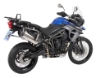 Afbeeldingen van Kofferrek RVS Hepco&Becker voor 'Cutout' Xplorer zijkoffers Triumph Tiger 800XC/ XCX '15-