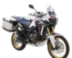 Afbeeldingen van Kofferset Hepco&Becker 'Cutout' met RVS rek en Xplorer koffers Honda CRF1000L Africa Twin '16-'17