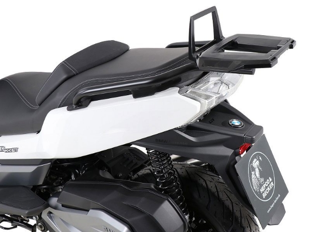 Afbeeldingen van Topdrager zwart Alurack Hepco&Becker BMW C400GT '19-