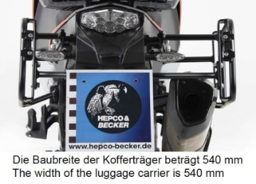 Toon details van Kofferrek zwart Lock-it Asymmetrisch Hepco&Becker KTM 1090 Adventure '17- Afbeeldingen van Kofferrek zwart Lock-it Asymmetrisch Hepco&Becker KTM 1090 Adventure '17-