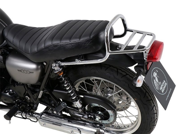 Afbeeldingen van Topdrager chroom Minirack Hepco&Becker Kawasaki W800 Street/Cafe '19-
