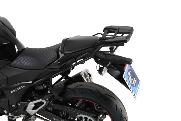 Afbeeldingen van Topdrager zwart Easyrack Hepco&Becker Kawasaki Z800/ E '13-'16