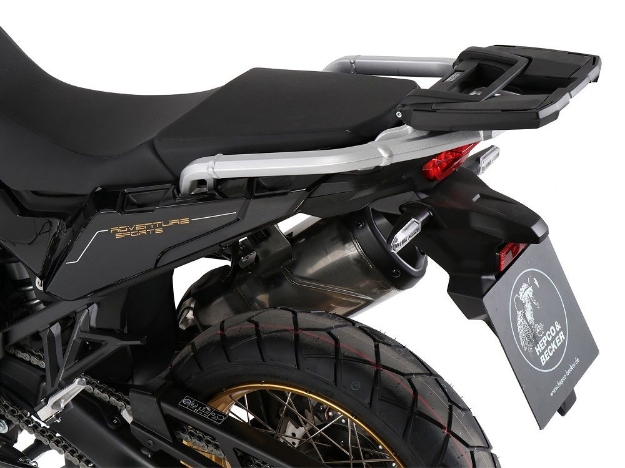 Afbeeldingen van Topdrager zwart Easyrack Hepco&Becker Honda CRF1100L Africa Twin Adventure Sports '20-23