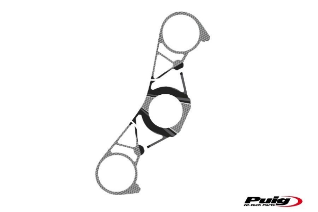 Afbeeldingen van Kroonplaatcover model Radikal voor Yamaha YZF-R1 '09-'11-Grijs