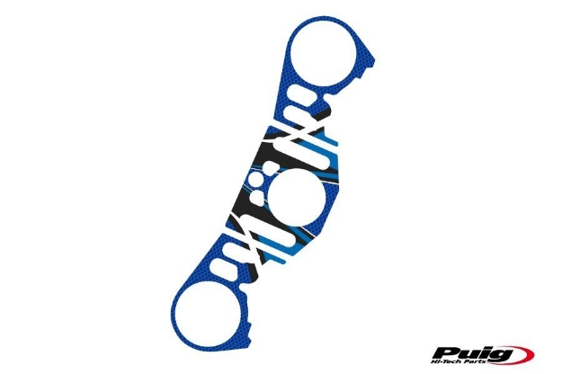 Afbeeldingen van Kroonplaatcover model Radikal voor Yamaha YZF-R1 '12-'14-Blauw