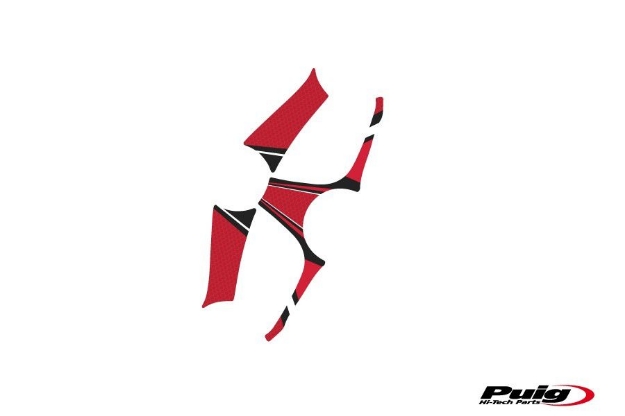 Afbeeldingen van Kroonplaatcover model Radikal voor BMW F800GS/S-Rood