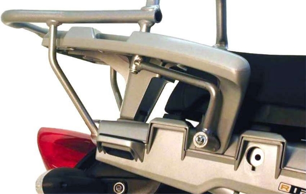 Afbeeldingen van Topdrager zilver Hepco&Becker verstevigingsbeugelset BMW R1200GS '04-'07