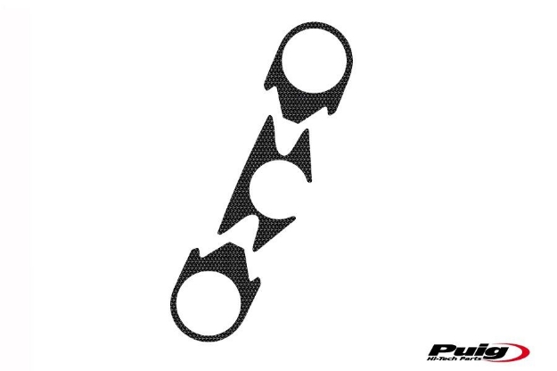 Afbeeldingen van Kroonplaatcover carbon look Puig voor Kawasaki ZX-6R '07-'08