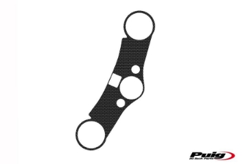 Toon details van Kroonplaatcover carbon look Puig voor Honda CBR600RR '07- Afbeeldingen van Kroonplaatcover carbon look Puig voor Honda CBR600RR '07-