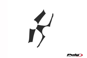 Toon details van Kroonplaatcover carbon look Puig voor BMW F800GS/F800S Afbeeldingen van Kroonplaatcover carbon look Puig voor BMW F800GS/F800S