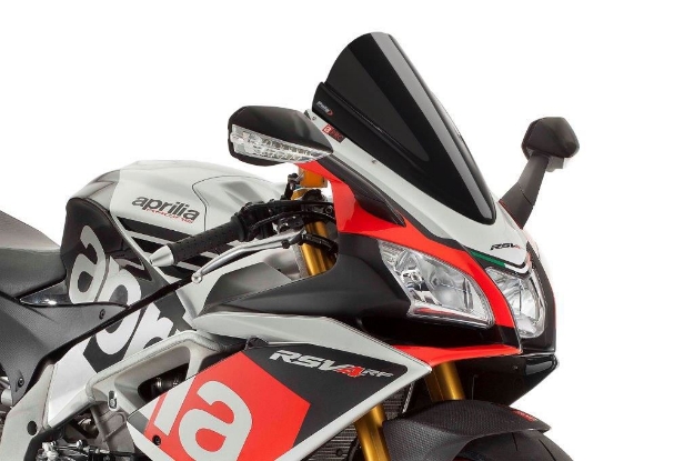 Afbeeldingen van Vervangingsruit Puig jetstream Aprilia RSV4 '15-20 -Zwart