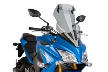 Toon details van Vervangingsruit touring met opzetruitje licht getint Puig Suzuki GSX-S1000F '15- Afbeeldingen van Vervangingsruit touring met opzetruitje licht getint Puig Suzuki GSX-S1000F '15-