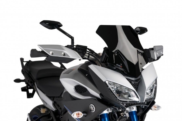 Afbeeldingen van Vervangingsruit Puig Jetstream Yamaha MT-09 Tracer '15-'17-zwart