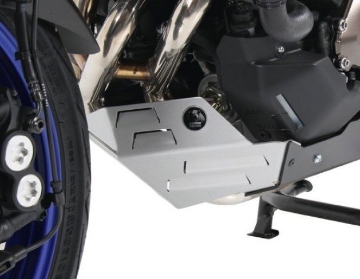 Toon details van Carterplaat aluminium zwart/zilver Hepco&Becker Yamaha MT-09 Tracer / GT '18-'20 Afbeeldingen van Carterplaat aluminium zwart/zilver Hepco&Becker Yamaha MT-09 Tracer / GT '18-'20