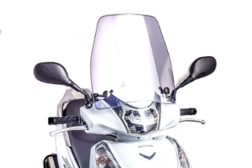 Toon details van Windscherm scooter model Urban Puig voor Honda Scoopy SH300i '18-23 transparant Afbeeldingen van Windscherm scooter model Urban Puig voor Honda Scoopy SH300i '18-23 transparant