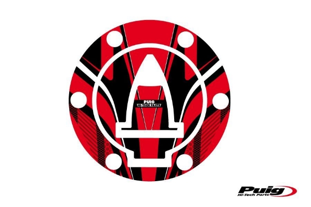 Afbeeldingen van Tankdopcover Radikal Puig voor diverse Ducati Multistrada modellen-Rood