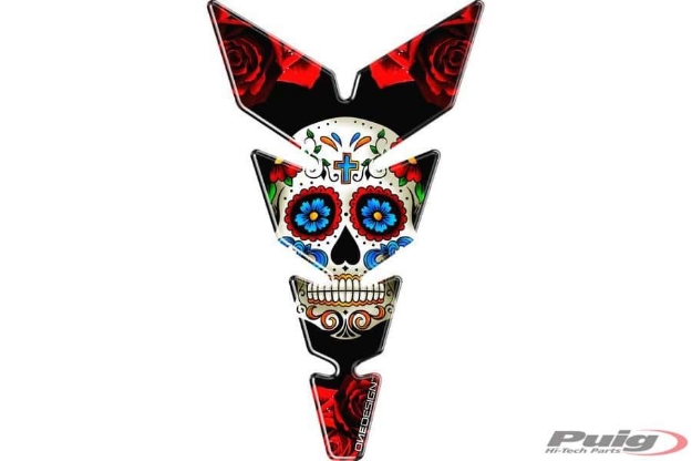 Afbeeldingen van Tankpad Moon Puig rood universeel