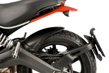 Toon details van Achterspatbord Puig mat zwart Ducati diverse Scrambler modellen Afbeeldingen van Achterspatbord Puig mat zwart Ducati diverse Scrambler modellen
