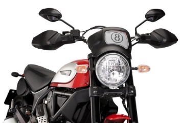 Toon details van Front Plate Puig Ducati Scrambler modellen Afbeeldingen van Front Plate Puig Ducati Scrambler modellen