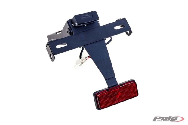 Afbeeldingen van Kentekenplaathouder zwart Puig Yamaha MT-07 Tracer / Tracer 7