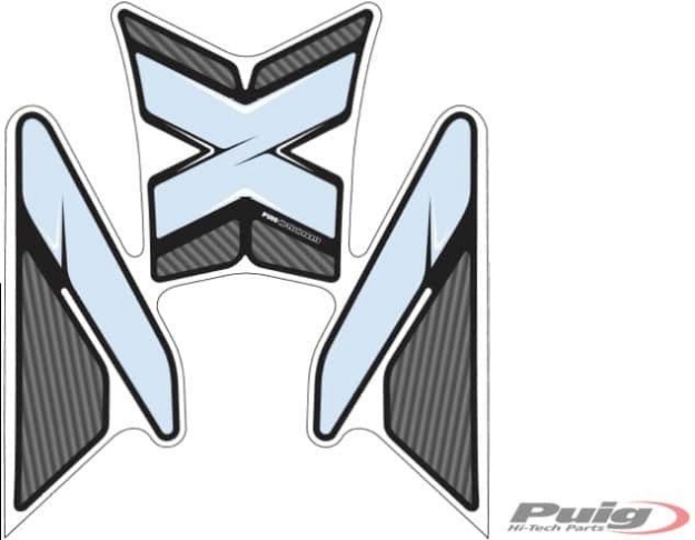 Afbeeldingen van Tankprotectieset 3-delig Puig Honda CRF1000L Africa Twin '16-