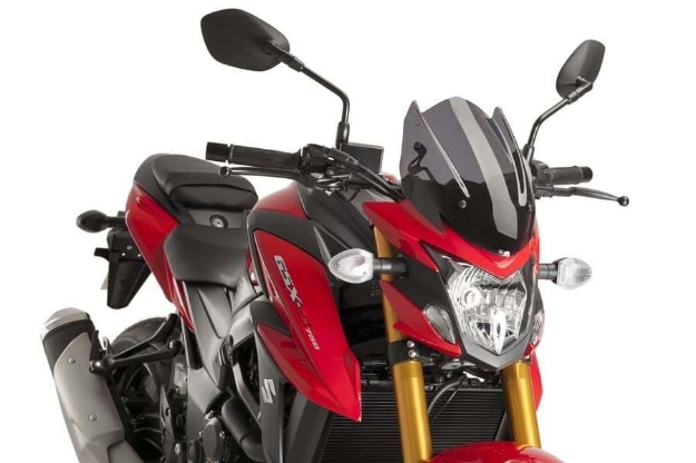 Afbeeldingen van Vervangingsruit naked bike Sport Suzuki GSX-S750 '17--donker getint