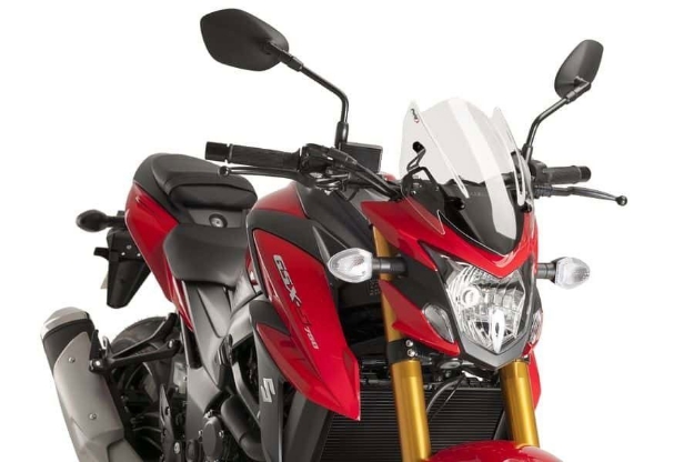 Afbeeldingen van Vervangingsruit naked bike Sport Suzuki GSX-S750 '17--transparant