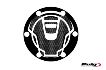 Toon details van Tankdopcover Puig voor KTM 1290 Super Adventure R/S/T '17- zwart/carbon look Afbeeldingen van Tankdopcover Puig voor KTM 1290 Super Adventure R/S/T '17- zwart/carbon look