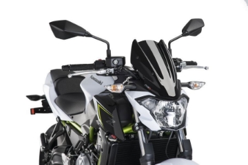 Toon details van Vervangingsruit naked bike Sport Puig Kawasaki Z650 '17-19 Afbeeldingen van Vervangingsruit naked bike Sport Puig Kawasaki Z650 '17-19