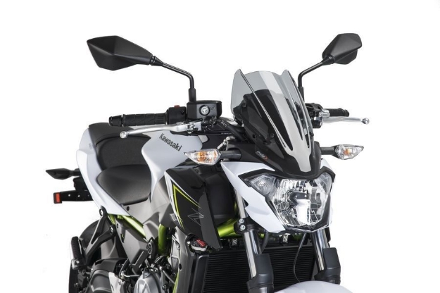Afbeeldingen van Vervangingsruit naked bike Sport Puig Kawasaki Z650 '17-'19-licht getint