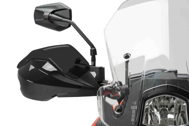 Afbeeldingen van Handkap extensions Puig voor diverse KTM modellen -donker getint