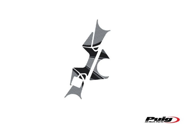 Afbeeldingen van Kroonplaatcover model Radikal voor Suzuki SV650X '17--Grijs