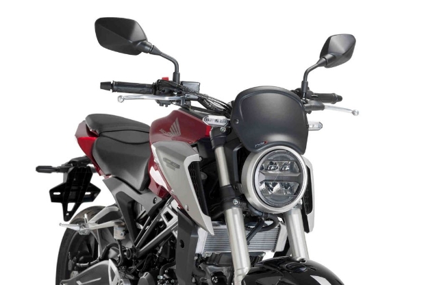 Afbeeldingen van Front plate mat zwart Puig Honda CB125R Neo Sports Cafe '18-